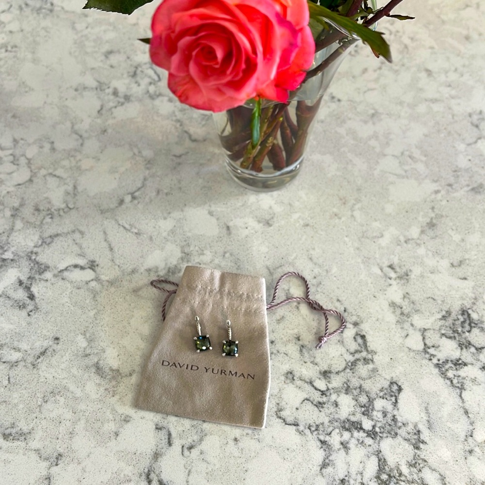 David Yurman Green Orchid Chatelaine Drop Earrings